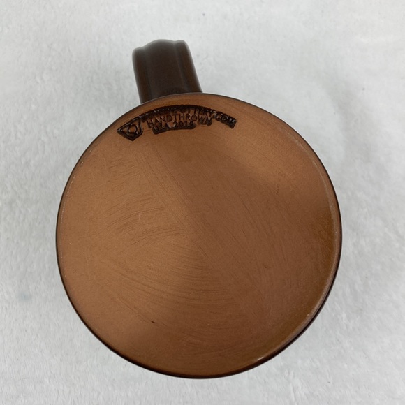 Deneen Pottery Co. Stoneware Santa Mug College Station Texas 5” - Picture 10 of 12